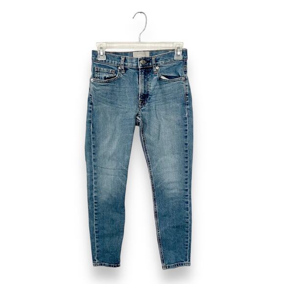 Everlane Mid Rise Skinny Ankle Jeans Light Medium Blue Size 25 - Picture 8 of 8